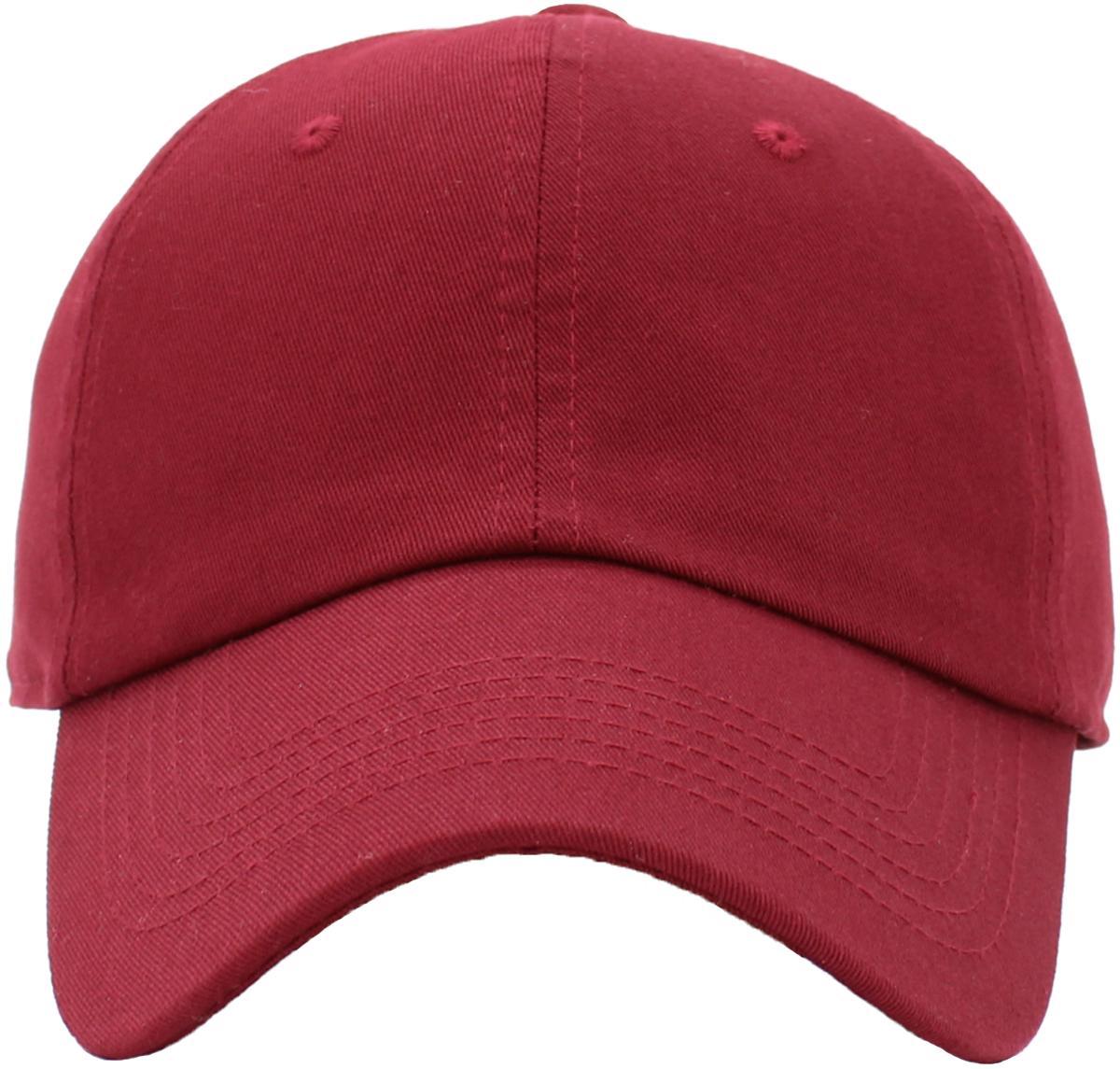 Plain Low Profile Cotton Baseball Cap KBETHOS